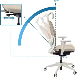 HJH Office Skandis Pro Stoff Beige