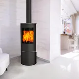 Fireplace Elite Livorno Kaminofen Glas Schwarz - Schwarz