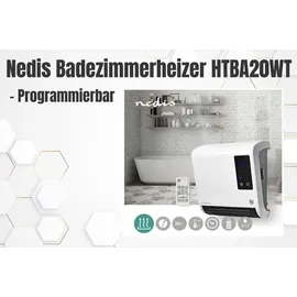 Nedis HTBA20WT Badezimmer Heizlüfter