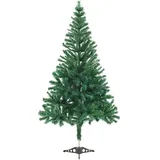 vidaXL Künstlicher Weihnachtsbaum mit Beleuchtung Kugeln Grün 120 cm