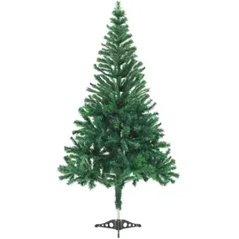vidaXL Künstlicher Weihnachtsbaum mit Beleuchtung Kugeln Grün 120 cm