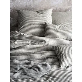 IRISETTE Mink 8872 Gestreift Silber 155 x 220 cm + 80 x 80 cm