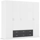 Rauch Drehtürenschrank »Kleiderschrank Schrank Garderobe Wäscheschrank GAMMA in 3 Breiten«, mit 6 Schubladen, in schlichtem Design TOPSELLER MADE IN GERMANY,