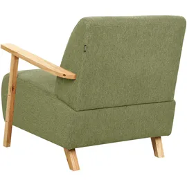 Beliani Sessel LESJA Stoff 78 x 113 x 93 cm Grün