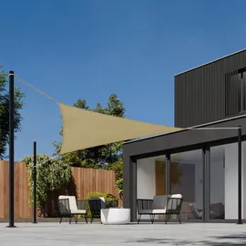 Tectake Sonnensegel, beige