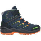 Lowa Maddox Warm GTX Mid Kinder Navy/Orange 26