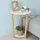 SoBuy Beistelltisch Weiß MDF 45 x 60 x 45 cm
