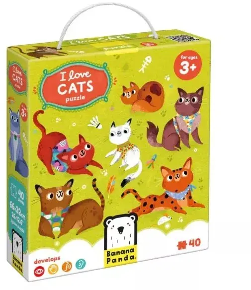 Banana Panda: Ich liebe Katzen-Puzzles