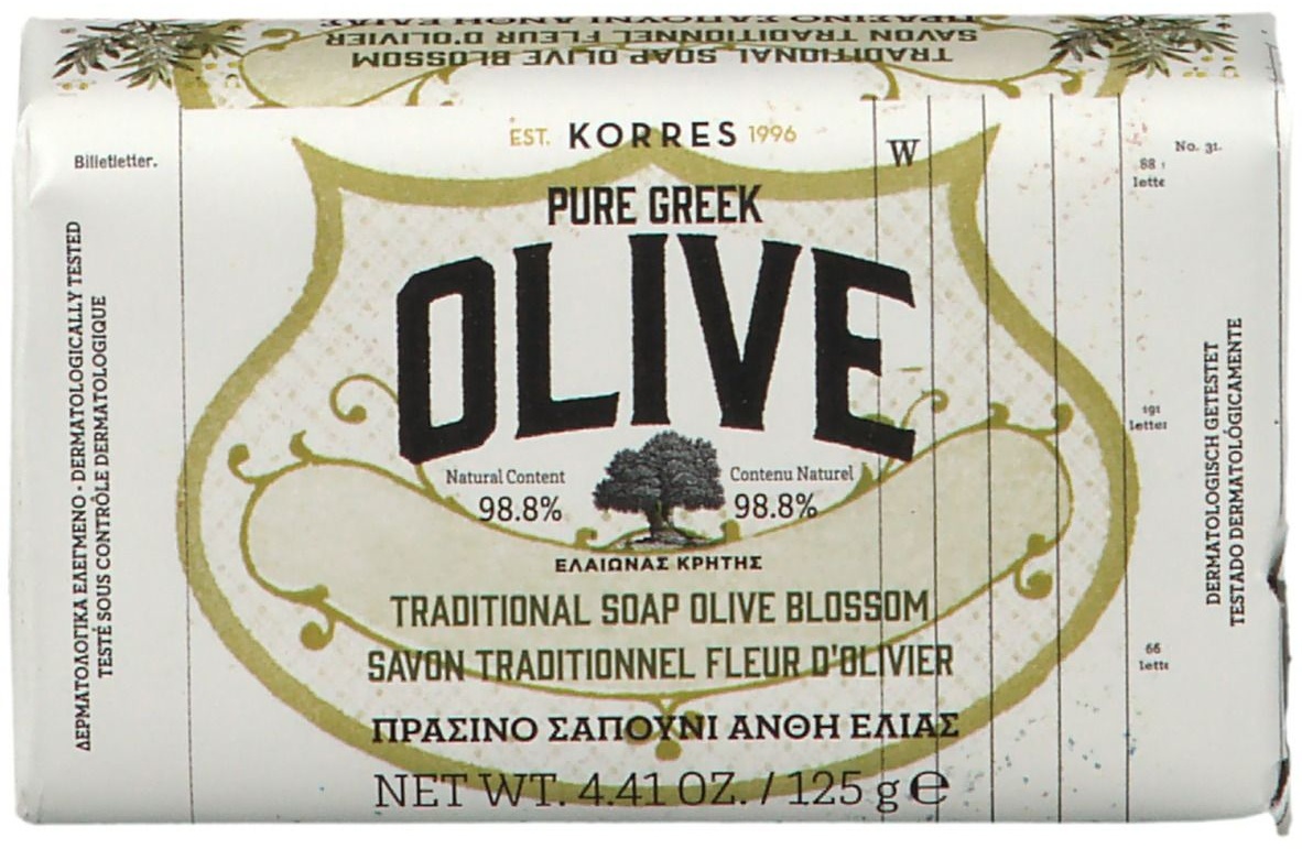 Korres Reine griechische Olive Traditionelle Olivenblumenseife