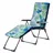 Kadax 2in1 Gartenliege 110 kg klappbar  mit Kissen  Hellblau