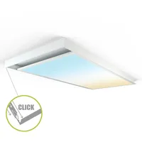 Longlifeled gmbh LED Panel Aufbaurahmen Click 120x60cm weiß Aufputz