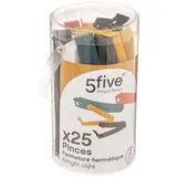 5five simply smart - Set Mit 25 Hermetischen Klammern - 5five
