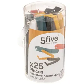 5five simply smart - Set Mit 25 Hermetischen Klammern - 5five