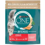 PURINA ONE BIFENSIS STERILCAT KATZENFUTTER KATZEN TROCKENFUTTER LACHS 6 x 750g