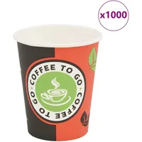 VidaXL 1000 Stk. Einweg-Kaffeebecher Pappe 240 ml (8 oz)