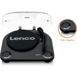 Lenco LS-40BK schwarz (Halbautomatisch), Plattenspieler, Schwarz