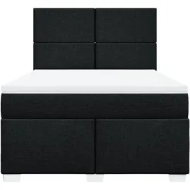vidaXL Boxspringbett 140 x 200 cm Schwarz