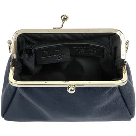 Cluty Abendtasche Leder Blau