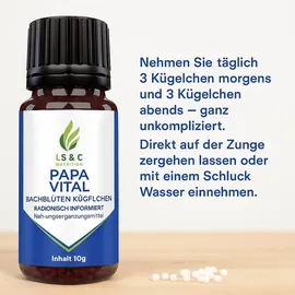 LS & C Nutrition Papa Vital natürliche Unterstützung Für Männer 10 g Kugeln
