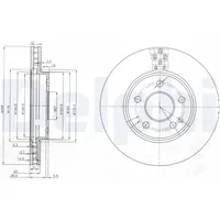 Delphi Bremsscheibe BG3909