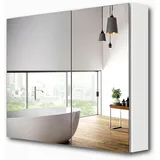 EMKE Emke, Spiegelschrank, Spiegelschränke 85x65cm Spiegelschrank Badschrank mit Doppelseitiger Spiegel (Weiss) (65 x 85 cm)