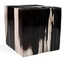 StoneTrip Mineralstein Versteinertes Holz Deko Würfel, (Unikat, 1-St., Unikat), Versteinertes Holz braun