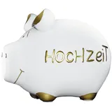 KCG Spardose Schwein"Hochzeit"-Keramik, 12,5 x 9 cm