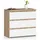 abamihome Nachtschrank Akord 60 x 35 x 57 cm Weiß