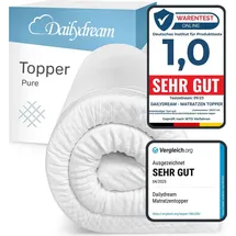 DAILYDREAM Deluxe Memory Foam Topper 90 x 190 cm