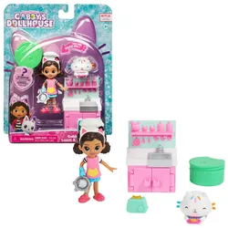 Spin Master Gabby's Dollhouse Cat-tivity Set, Lunch and Munch – Küchen Set mit G