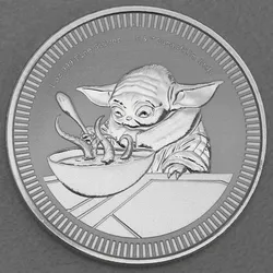 Silbermünze 1oz Baby Yoda 2022 Star Wars? (Niue)