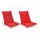 Beautissu Niederlehner Auflage 100 x 50 x 6 cm rot 2 St.
