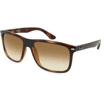 Ray-Ban RB4547 Unisex-Sonnenbrille Vollrand Quadratisch Kunststoff-Gestell, braun