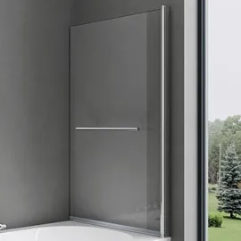 SoGood doporro Duschwand für Badewanne Badewannenaufsatz Duschabtrennung 6mm Esg-sicherheitsglas inkl. Nano-beschichtung Badewannenfaltwand