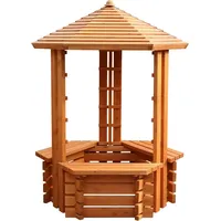 Promadino Blumenkasten »Zierbrunnen Westerwald BxTxH: 135x135x192 cm braun