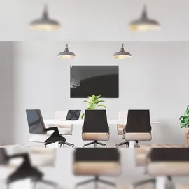 ALLboards Glas-Magnettafel 120,0 x 90,0 cm schwarz