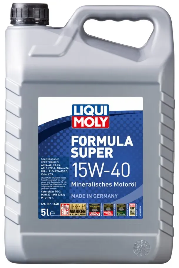 Motoröl LIQUI MOLY 1440 Formula Super 15W-40 Motorenöl Motor Öl Mineralisch 5L