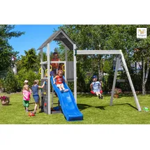 fungoo Spielturm Carol 2 Grau/Weiß