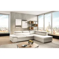 sit&more Ecksofa Valantine V, wahlweise mit Bettfunktion, weiß