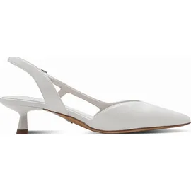 TAMARIS Damen Sling Pump mit Stilettoabsatz, weiß, 39 EU