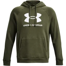 Under Armour Rival Fleece Logo Hoodie Herren 390 marine od green/white L