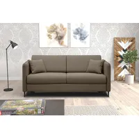 99rooms Arnold Schlafsofa Kunstleder Taupe