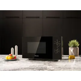 Hisense H20MOBP1G Mikrowelle mit Grill, 20L 700W - Schwarz