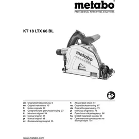 Metabo Tauchkreissäge KT 18 LTX 66 BL inkl. 2 x 8 Ah + metaBox 340
