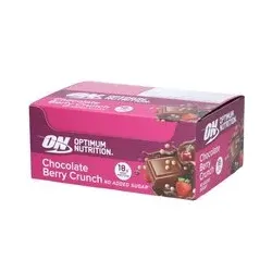 OPTIMUM NUTRITION Barre protéinée Croustillante Chocolat & Fruits rouges 12x55 g