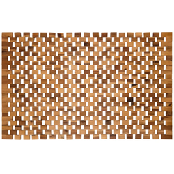 PANA®eco Badematte Holz • Fußmatte 100% Akazienholz • Badvorleger Holz rutschfest • Holzmatte aus Echtholz • Badteppich Holz • Saunamatte • Holzvorleger • 1er und 2er Packs • verschiedene Größen