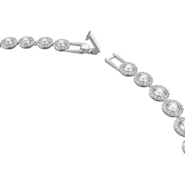 Swarovski Una Angelic Halskette Rund Weiss / Kristall Silber