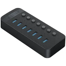 ORICO CT2U3-7AB 7x USB-A 3.0 Hub Schaltern – Schwarz