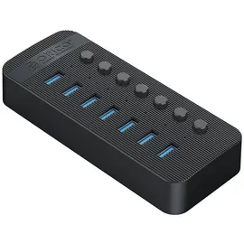 ORICO CT2U3-7AB 7x USB-A 3.0 Hub Schaltern – Schwarz