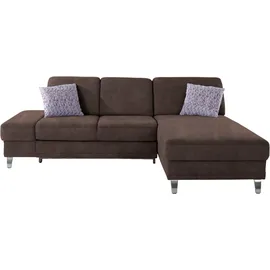 sit&more Ecksofa »Clio L-Form« wahlweise mit Bettfunktion oder Vorziehsitz und Bettkasten, Federkern